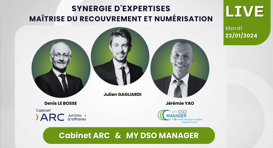 Les 10 commandements d'une relance efficace, un webinaire animé par Bertrand Mazuir de My DSO Manager et Alexis Kuznik du Groupe Yrcam