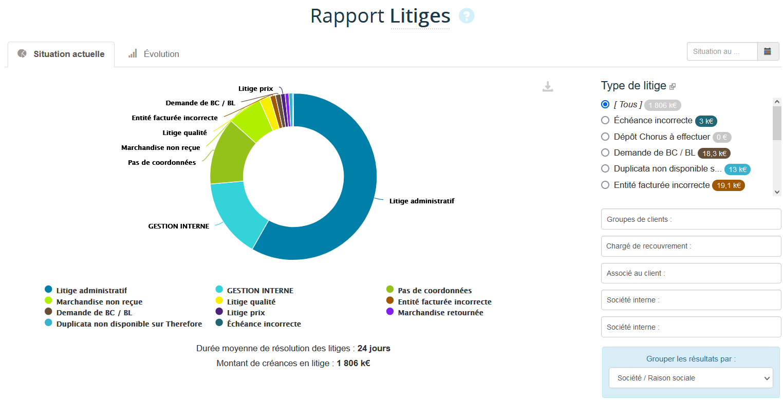 Rapport litige