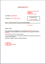 Lettre de confirmation de création d\'avoir