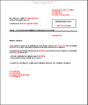 Lettre de relance au chargé d'affaire