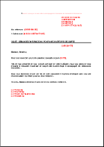 Lettre de demande d\'informations client