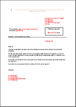 Lettre de relance niveau 1 classique