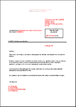 Lettre de relance niveau 1 classique