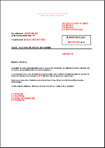 Lettre de relance niveau 1 type partenariat