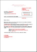 Lettre de relance type pénalités de retard